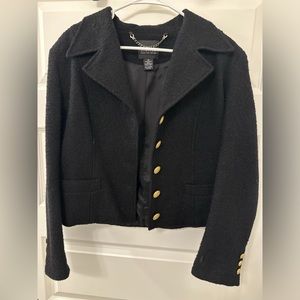 The Limited Black Blazer with Gold Buttons
